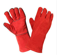 Red Welding Gloves Standard Duty